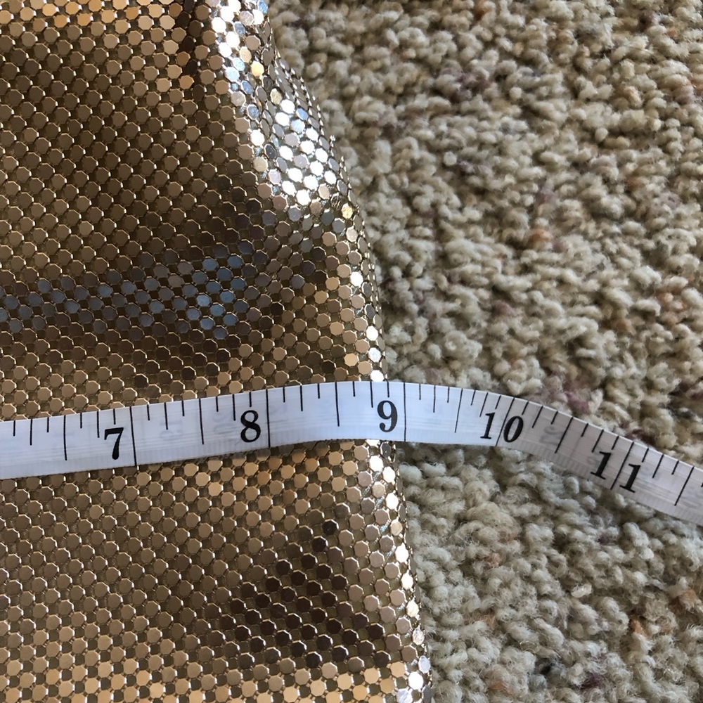 Women's Estee & Lilly Gold Mesh Compartment Bucket with Handle Clutch; OS - Picture 7 of 8